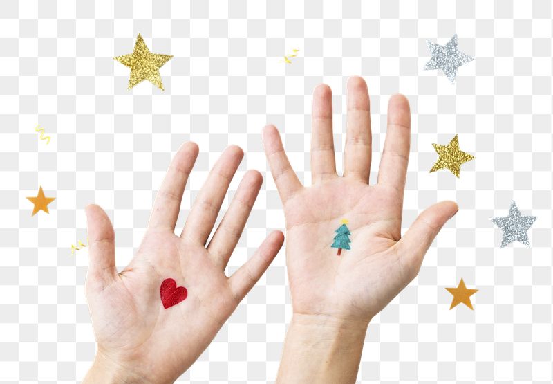 Christmas hands png cute transparent | Free PNG - rawpixel