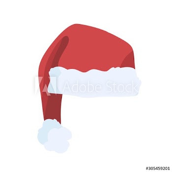 Christmas hat vector illustration