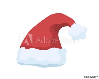 Christmas hat vector illustration