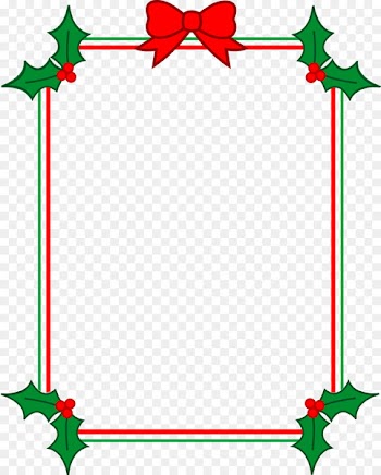 Christmas Holiday Clip art - simple frame 