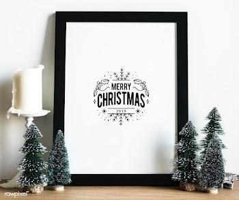 Christmas holiday greeting design mockup | Free stock psd mockup - 516249