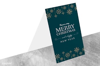 Christmas holiday greeting design mockup | Free stock psd mockup - 516254