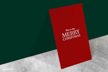 Christmas holiday greeting design mockup | Free stock psd mockup - 516264