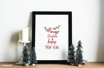 Christmas holiday greeting design mockup | Free stock psd mockup - 516312