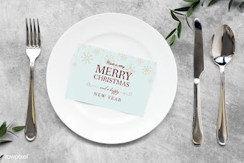 Christmas holiday greeting design mockup | Free stock psd mockup - 516318