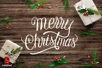 Christmas holiday greeting design mockup | Free stock psd mockup - 516359