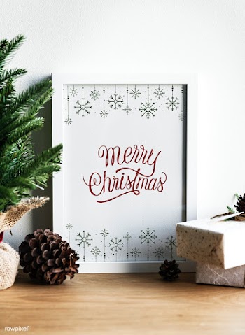 Christmas holiday greeting design mockup | Free stock psd mockup - 516363