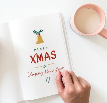 Christmas holiday greeting design mockup | Free stock psd mockup - 516367