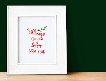 Christmas holiday greeting design mockup | Free stock psd mockup - 516370