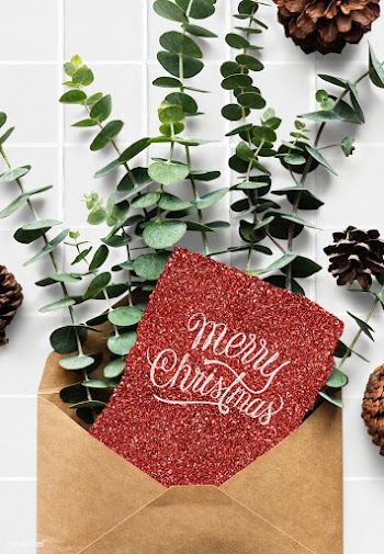 Christmas holiday greeting design mockup | Free stock psd mockup - 516371