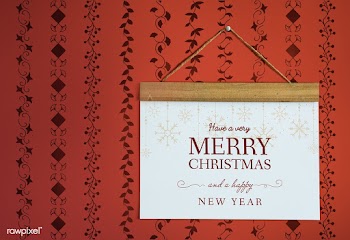 Christmas holiday greeting design mockup | Free stock psd mockup - 516374