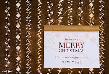 Christmas holiday greeting design mockup | Free stock psd mockup - 516379