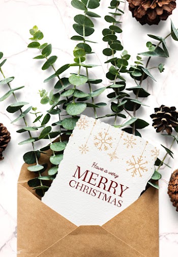 Christmas holiday greeting design mockup | Free stock psd mockup - 516392