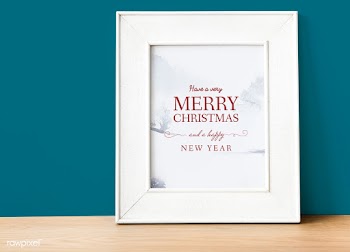 Christmas holiday greeting design mockup | Free stock psd mockup - 516396