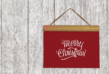 Christmas holiday greeting design mockup | Free stock psd mockup - 516413