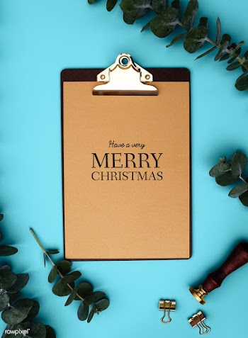 Christmas holiday greeting design mockup | Free stock psd mockup - 516425
