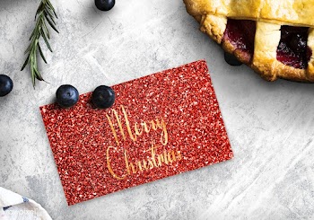 Christmas holiday greeting design mockup | Free stock psd mockup - 516430