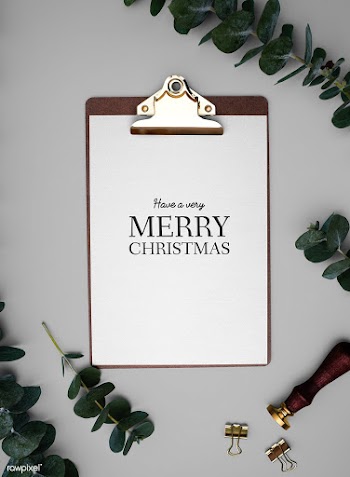 Christmas holiday greeting design mockup | Free stock psd mockup - 516447