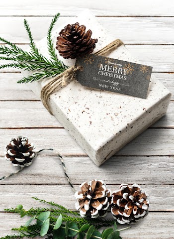 Christmas holiday greeting design mockup | Free stock psd mockup - 516453