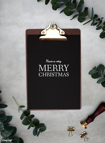 Christmas holiday greeting design mockup | Free stock psd mockup - 516455
