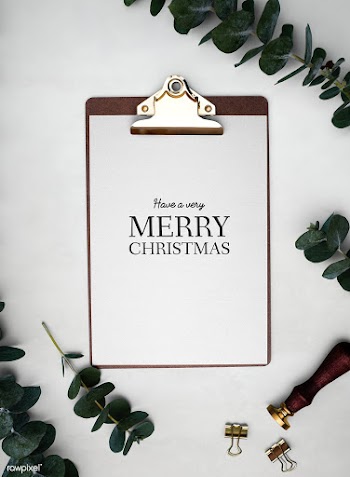 Christmas holiday greeting design mockup | Free stock psd mockup - 516461