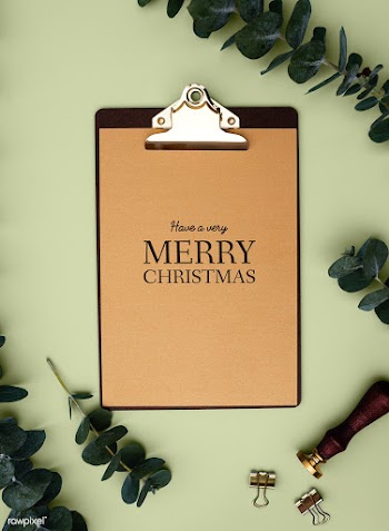 Christmas holiday greeting design mockup | Free stock psd mockup - 516466