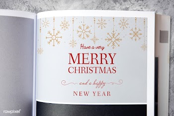 Christmas holiday greeting design mockup | Free stock psd mockup - 516469