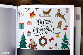 Christmas holiday greeting design mockup | Free stock psd mockup - 516470