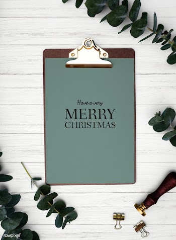Christmas holiday greeting design mockup | Free stock psd mockup - 516479