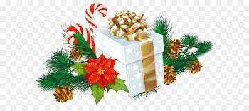 Christmas Holiday Party Clip art - Transparent Christmas White Gift Decor PNG Clipart 