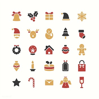 Christmas holiday symbols vector set | Free stock vector - 511596