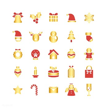 Christmas holiday symbols vector set | Free stock vector - 511612