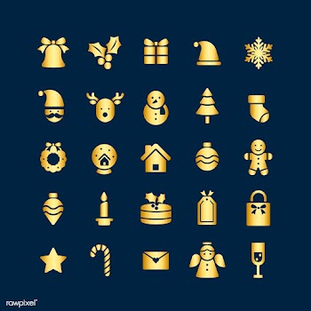Christmas holiday symbols vector set | Free stock vector - 511631