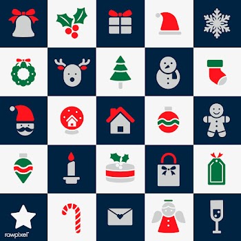 Christmas holiday symbols vector set | Free stock vector - 511665