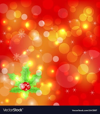  					Christmas holiday wallpaper with decoration vector image														