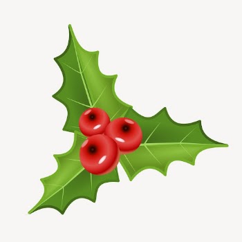 Christmas holly berry clipart, illustration | Free Vector - rawpixel
