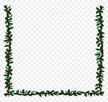 Christmas Holly Border Clipart - Christmas Carol Border