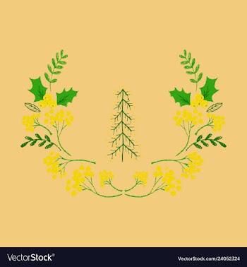 Christmas holly icon symbol vector image
