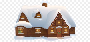 Christmas House Transparent PNG Clip Art Image 
