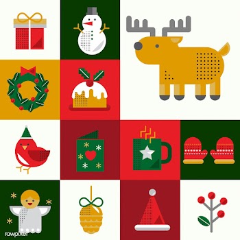 Christmas icons vector set | Free stock vector - 281043