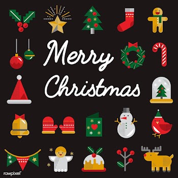 Christmas icons vector set | Free stock vector - 281046