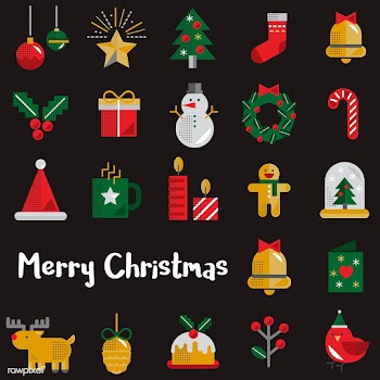 Christmas icons vector set | Free stock vector - 281049