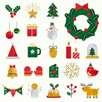 Christmas icons vector set | Free stock vector - 281059
