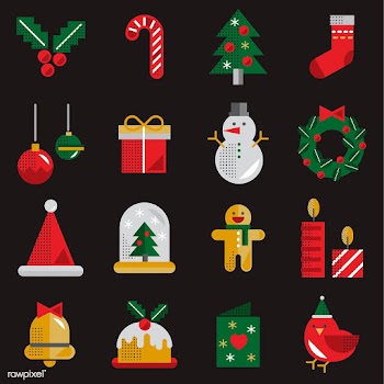 Christmas icons vector set | Free stock vector - 281060