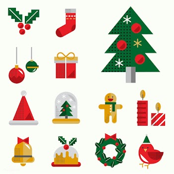 Christmas icons vector set | Free stock vector - 281061
