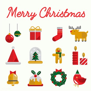 Christmas icons vector set | Free stock vector - 281063