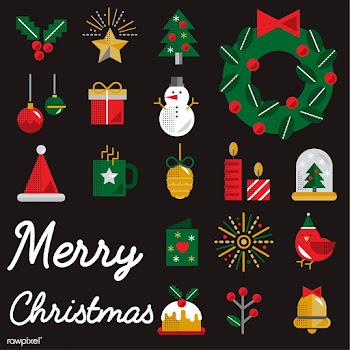 Christmas icons vector set | Free stock vector - 281065