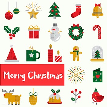 Christmas icons vector set | Free stock vector - 281082