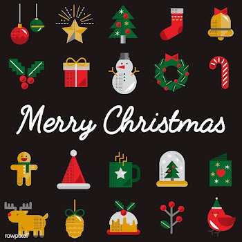 Christmas icons vector set | Free stock vector - 281083