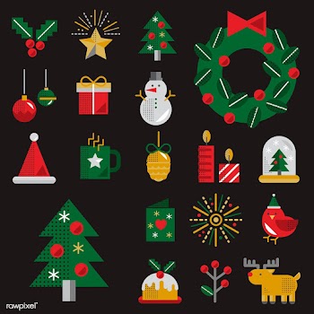 Christmas icons vector set | Free stock vector - 281094
